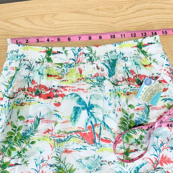 Sigrid Olsen Tropical Mini Skirt Women Medium Coastal Beachy Vaca Summer Flirty - Picture 6 of 10